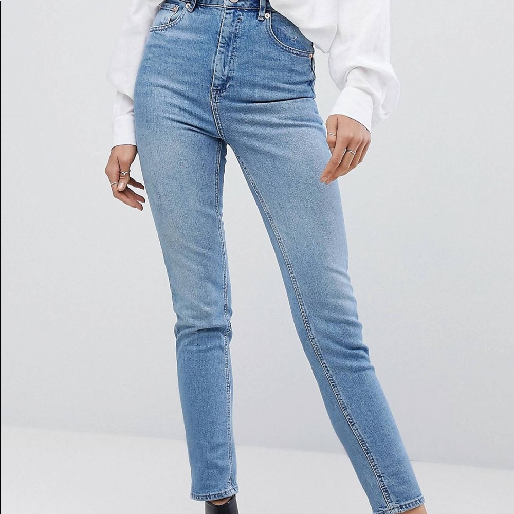 2 ASOS High Waisted Mom Jeans